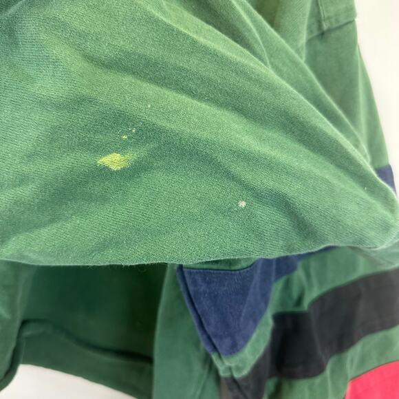 Tommy Hiilfiger Outdoors Green Cropped Pull Over Collared Sweatershirt Wmens M - Picture 4 of 13